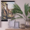 Clayre & Eef Tappeto da parete 40x2x60 cm Marrone Nero  Lino   Rettangolo Giraffe