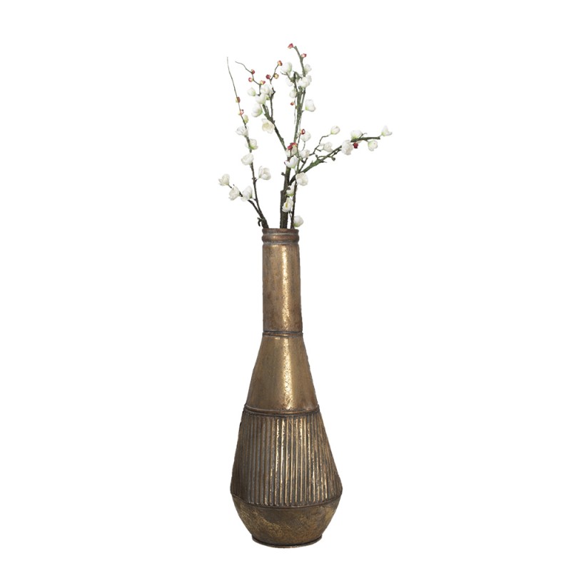 Clayre & Eef Vase Ø 22x61 cm Copper colored Metal Round