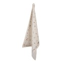 Clayre & Eef Tea Towel 50x70 cm Beige Blue Cotton Chicken and Rooster