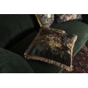 Clayre & Eef Decorative Cushion 45x45 cm Green Synthetic Flowers