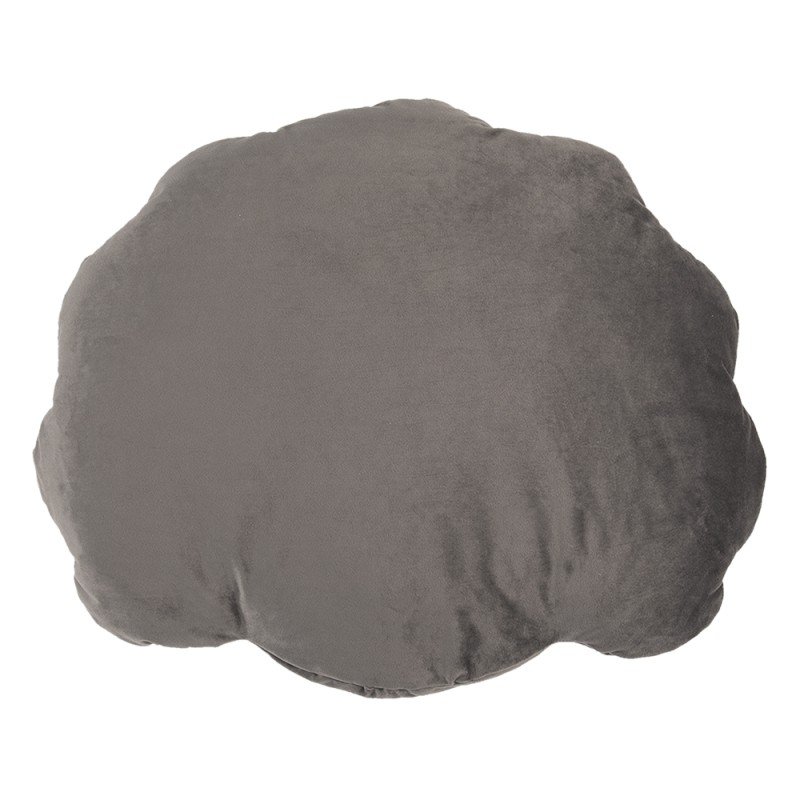 Clayre & Eef Coussin décoratif Coquillage 38x48 cm Gris Polyester