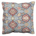 Clayre & Eef Housse de coussin 50x50 cm Bleu Rouge Coton Carré