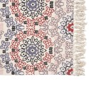 Clayre & Eef Rug 70x120 cm Blue Red Cotton Rectangle