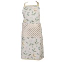 Clayre & Eef Kitchen Apron 70x85 cm Beige Yellow Cotton Lemon