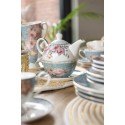 Clayre & Eef Tea for One 400 ml Blu Bianco  Porcellana Fiori