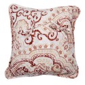 Clayre & Eef Housse de coussin 40x40 cm Blanc Polyester Carré