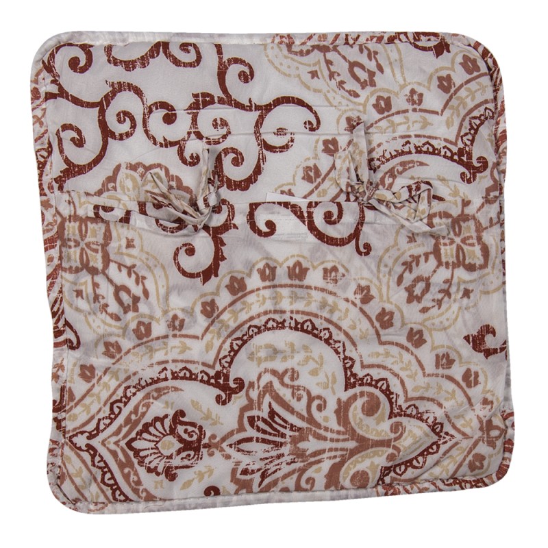 Clayre & Eef Kussenhoes  40x40 cm Wit Katoen Polyester Vierkant