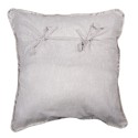 Clayre & Eef Federa per cuscino 50x50 cm Beige Bianco Poliestere Quadrato Fiori