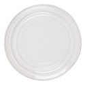 Clayre & Eef Piatto per la colazione Ø 22 cm Bianco Ceramica Rotondo