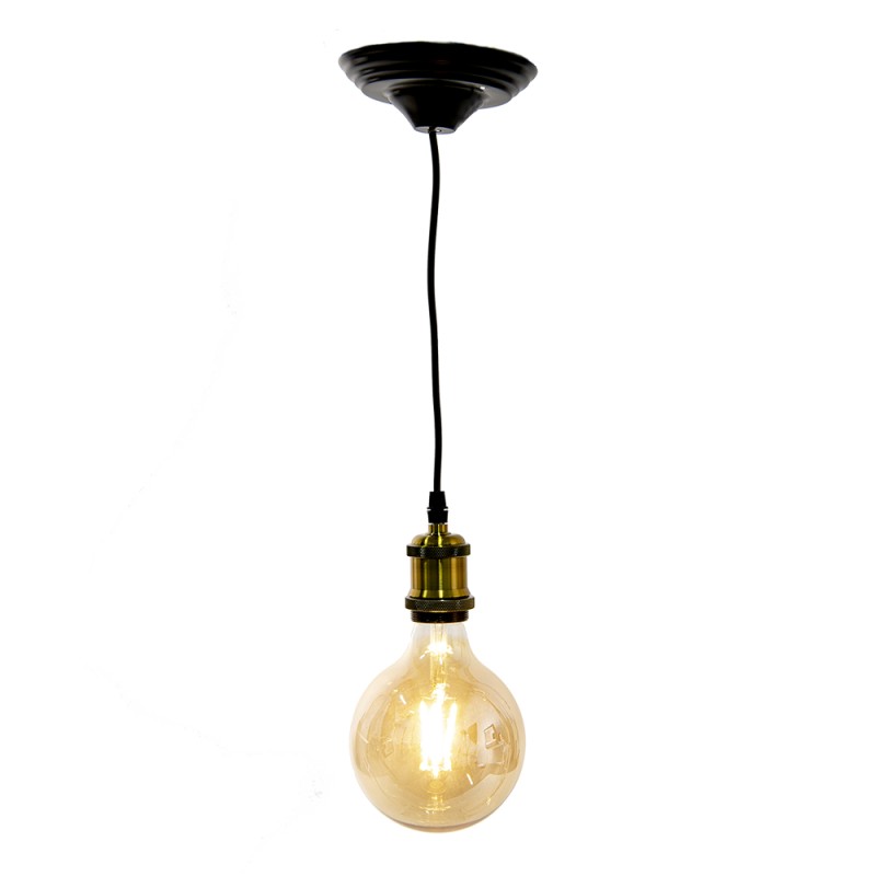 LumiLamp Pendant Light 150 cm  Gold colored Black Plastic