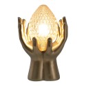 Clayre & Eef LED-Lampe 9 cm E27/4W Beige Glas