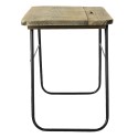 Clayre & Eef Plant Table 46x26x33 cm Brown Wood Metal Rectangle