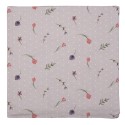 Clayre & Eef Housse de coussin 40x40 cm Beige Rose Coton Carré Fleurs de lapin