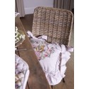 Clayre & Eef Federa per cuscino sedile 40x40 cm Beige Rosa  Cotone Quadrato Fiori di coniglio