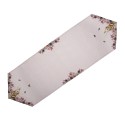 Clayre & Eef Chemin de table 50x160 cm Beige Rose Coton Fleurs de lapin