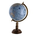 Clayre & Eef Globe 22x37 cm Blue Grey Wood Iron Round