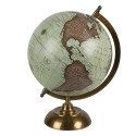 Clayre & Eef Globe 22x33 cm Vert Marron Bois Fer
