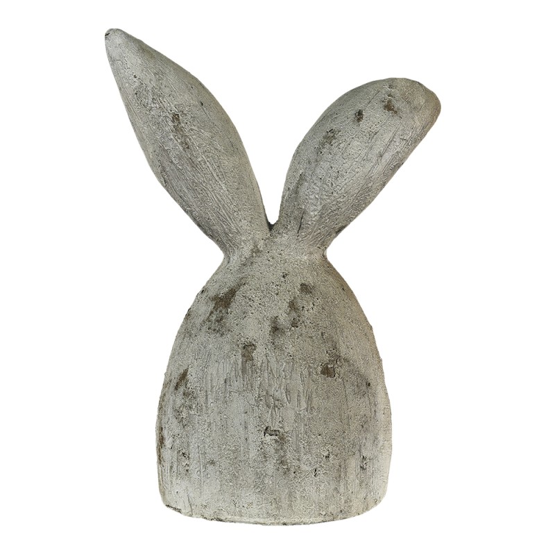 Clayre & Eef Figur Kaninchen 53 cm Grau Beige Stein