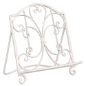 Clayre & Eef Cookbook Stand 32x24x35 cm White Iron Rectangle