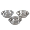 Clayre & Eef Dog Bowl 2x500 ml White Iron Rectangle