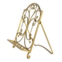 Clayre & Eef Cookbook Stand 32x24x35 cm Gold colored Iron Rectangle