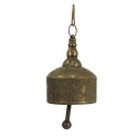 Clayre & Eef Vintage Doorbell Ø 15x22 cm Copper colored Metal Round