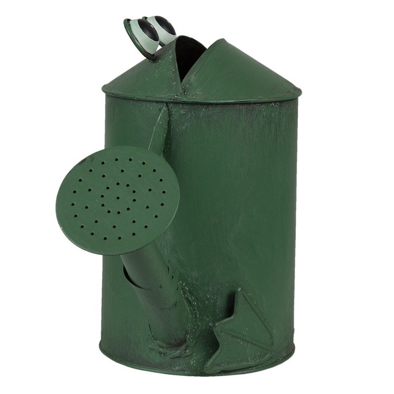 Clayre & Eef Decorative Watering Can 37x15x25 cm Green Metal Frog