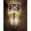 LumiLamp Lampada da parete Tiffany 26x15x52 cm  Blu Vetro
