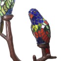 2LumiLamp Tiffany Tischlampe 5LL-6017 50*24*63 cm Mehrfarbig Glasmalerei Papagei Tiffany Lampe Nachttischlampe