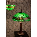 LumiLamp Lampes à suspension Tiffany Ø 31x155 cm  Vert Métal Verre Libellule