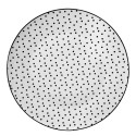 Clayre & Eef Dinner Plate Ø 26 cm White Black Porcelain Round Dots