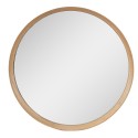 Clayre & Eef Mirror Ø 80 cm Brown Wood Round