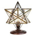 LumiLamp Lampe de bureau Étoile 26x26x36 cm  Transparent Métal Verre