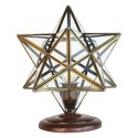 LumiLamp Lampe de bureau Étoile 26x26x36 cm  Transparent Métal Verre