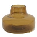 Clayre & Eef Vase Ø 15x10 cm Brown Glass Round