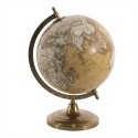 Clayre & Eef Globe 22x30 cm Yellow Brown Wood Metal