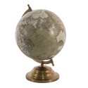Clayre & Eef Globe 22x30 cm Green Wood Metal