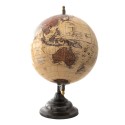 Clayre & Eef Globe 22x33 cm Beige Brown Wood Metal