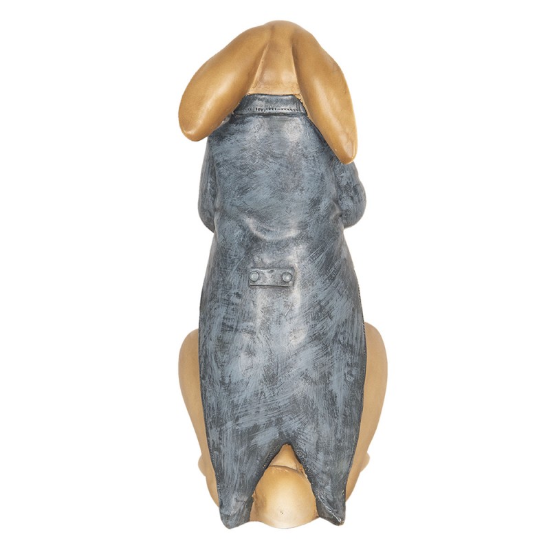 Statua Decorativa Coniglio Marrone, Blu 16x13x32 cm | 16x13x32 cm | Clayre & Eef | 6PR2601