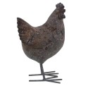 2Clayre & Eef Statue Chicken 13*9*20 cm Grey