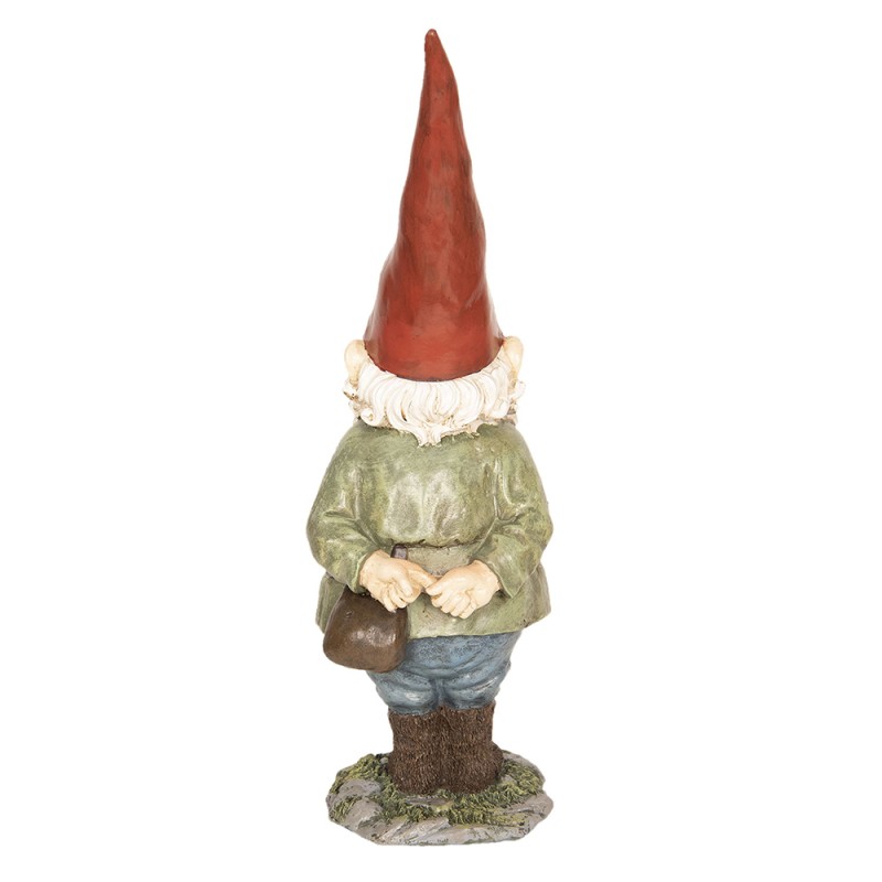 Clayre & Eef Figurine Gnome 22x13x40 cm Green Polyresin