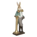 Clayre & Eef Figurine Rabbit 15x9x45 cm Brown Grey Polyresin