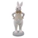Clayre & Eef Figurine Rabbit 9x8x20 cm White Polyresin