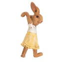 Clayre & Eef Figurine Rabbit 5x5x9 cm Yellow Brown Polyresin
