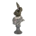 Clayre & Eef Figurine Rabbit 12x12x32 cm Beige Brown Polyresin