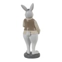 Clayre & Eef Figurine Rabbit 5x5x15 cm Beige White Polyresin