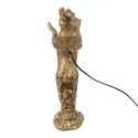 Clayre & Eef Table Lamp Rabbit 12x24x41 cm Gold colored Plastic
