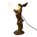 Clayre & Eef Tischlampe Kaninchen 12x24x41 cm Goldfarbig Kunststoff