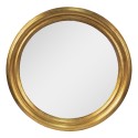 Clayre & Eef Mirror Ø 59 cm Gold colored Wood