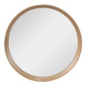 Clayre & Eef Mirror Ø 50 cm Brown Wood Round